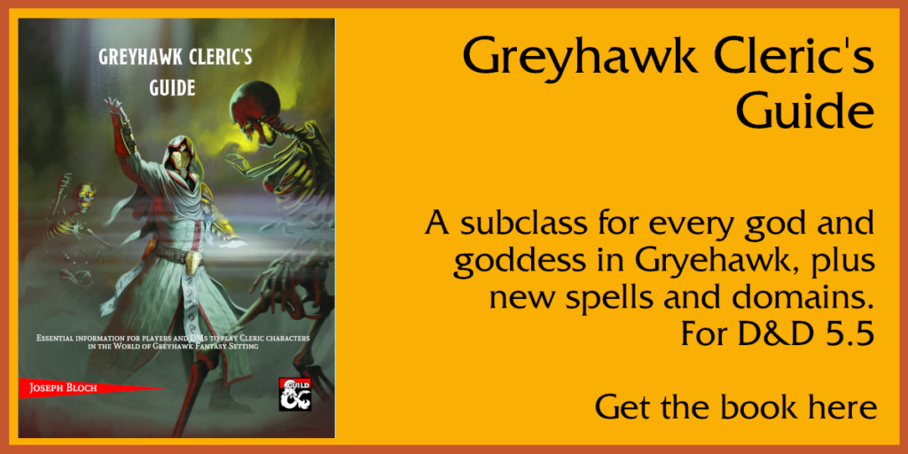 Greyhawk Cleric's Guide